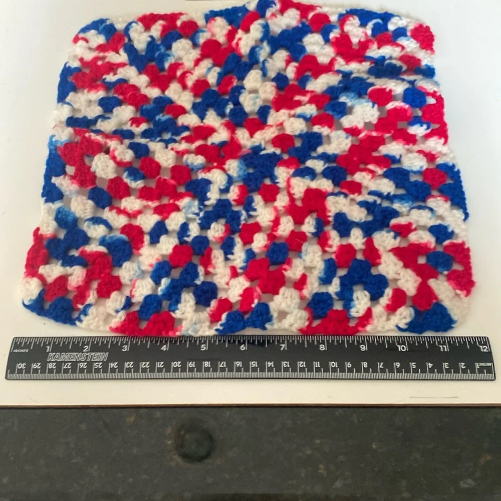 Crocheted Patriotic Doily
